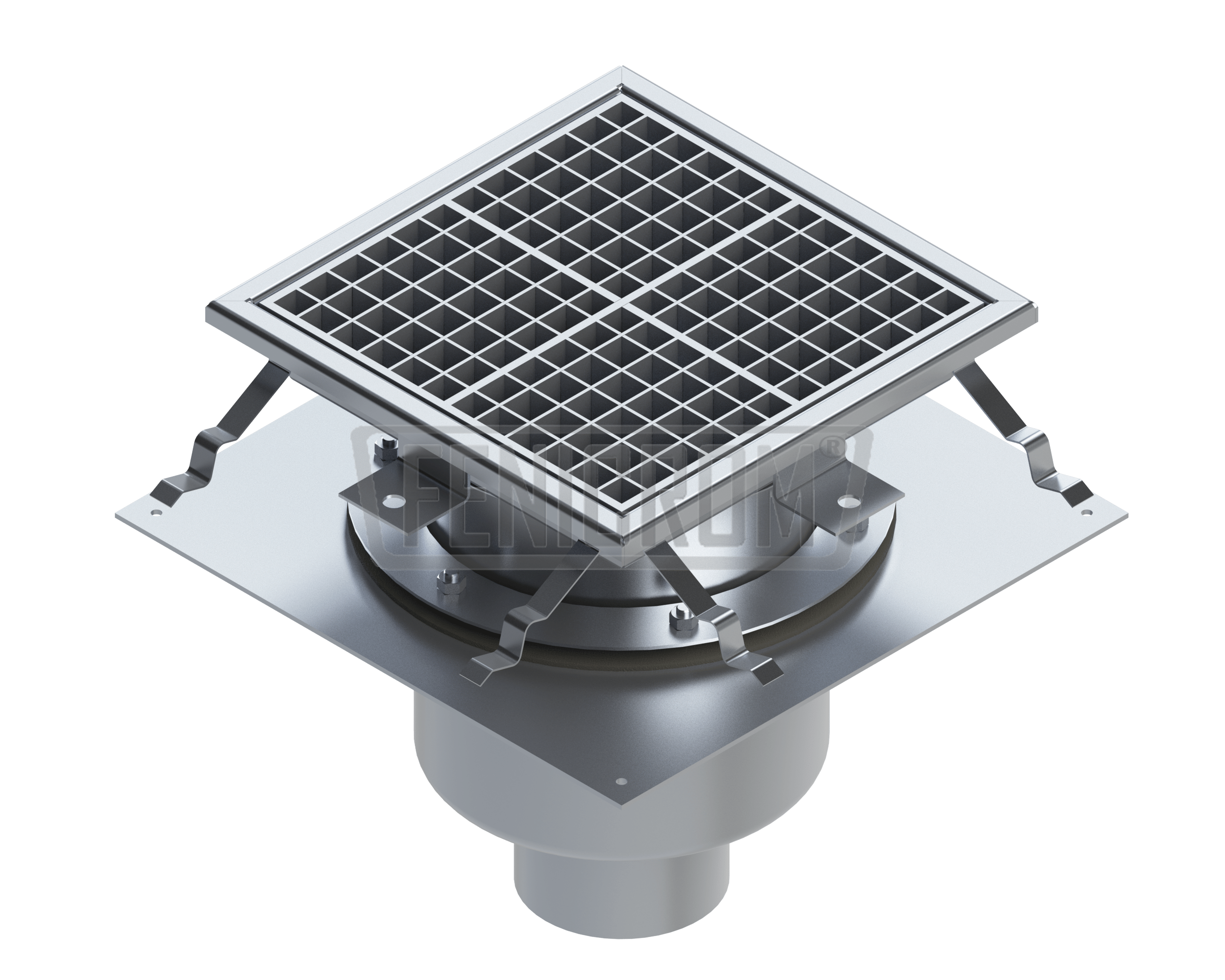 siphons-de-sol-en-inox-TDAG-carre-isole-charge-lourde-sortie-verticale-france